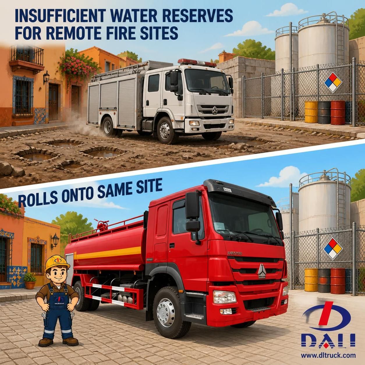 China Sinotruk HOWO 4X2 15000liters Fire Fighting Water Tank Spraying Truck - pain point 1 ad image