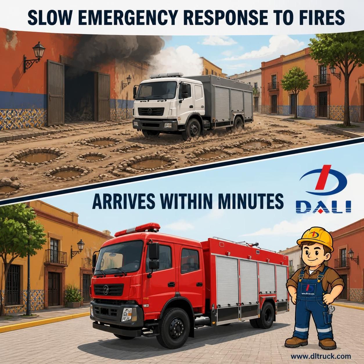 4x2 Water Fire Truck - Good Price from Chengli Factory - pain point 1 ad image