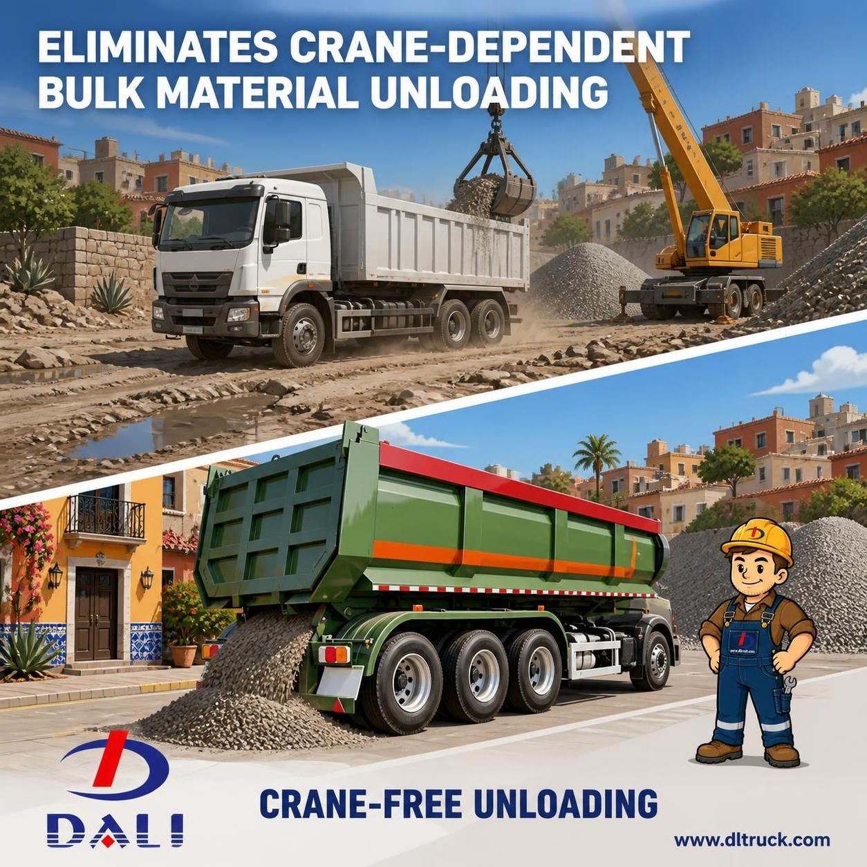 Factory Good Price Chengli 45 Ton 3-Axle Rear-Tipping Semi-Trailer - pain point 1 ad image