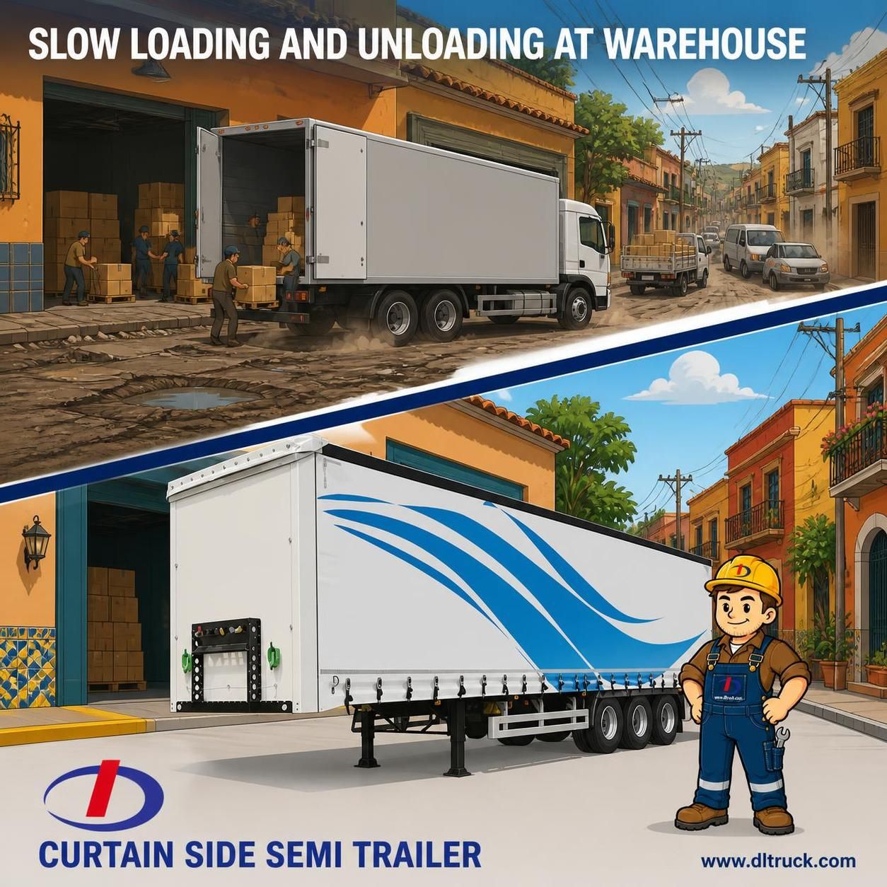 China 13.75m 40-Ton Curtain Side Semi Trailer | Chengli Factory Price - pain point 1 ad image