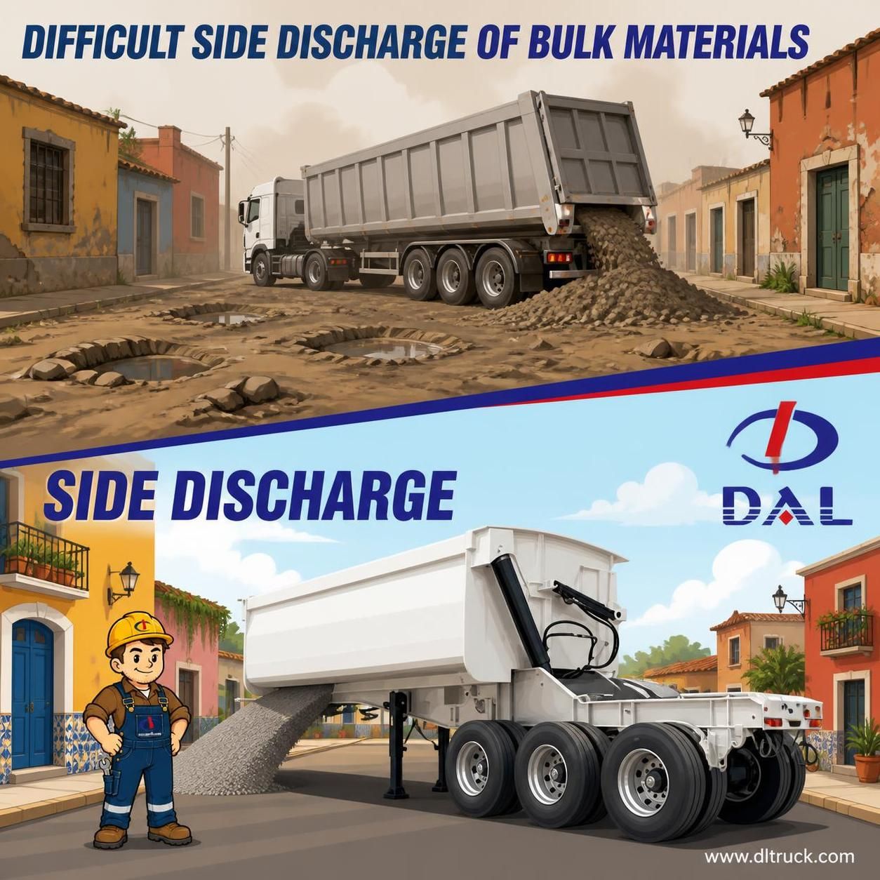Factory Good Price Chengli Side Tipper B-Double Trailer for Australia OZ ADR - pain point 1 ad image